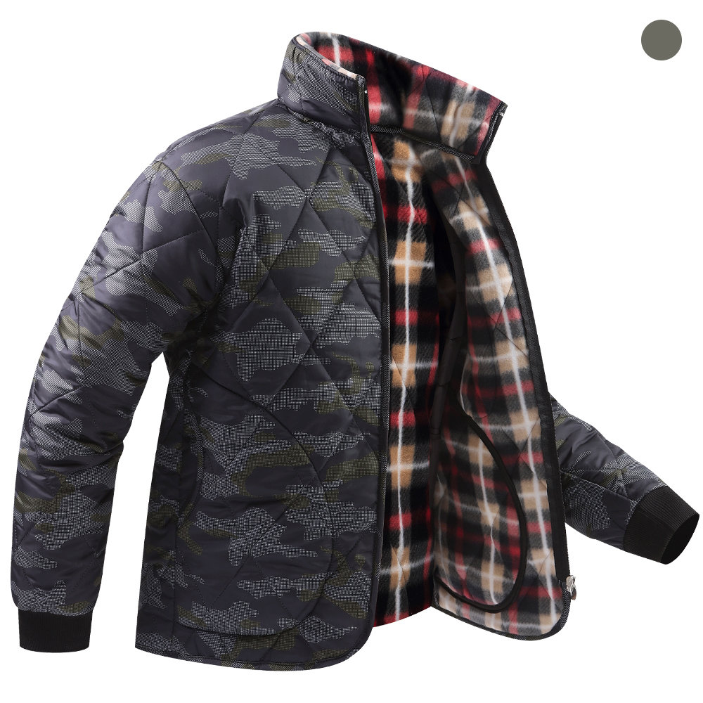 후앙스 밀리터리 퀄팅 기모 깔깔이 패딩_SDPD3259