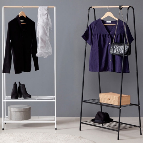 하이라인  이동식 수납2단 스탠드 행거