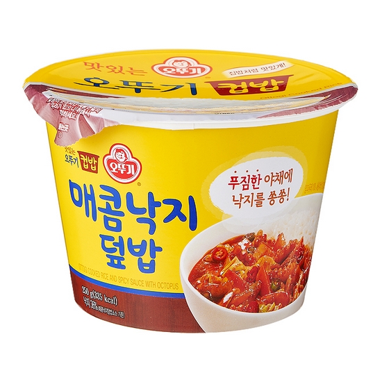  맛있는 오뚜기 컵밥 매콤낙지덮밥 250g[2개]