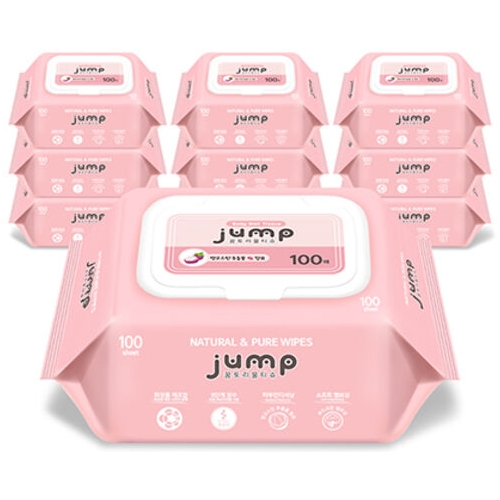 꿈토리 넉넉한 점프 물티슈 캡형 100매