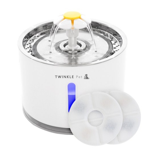 트윙클펫 스테인리스 정수기 2.4L + 리필필터 2개