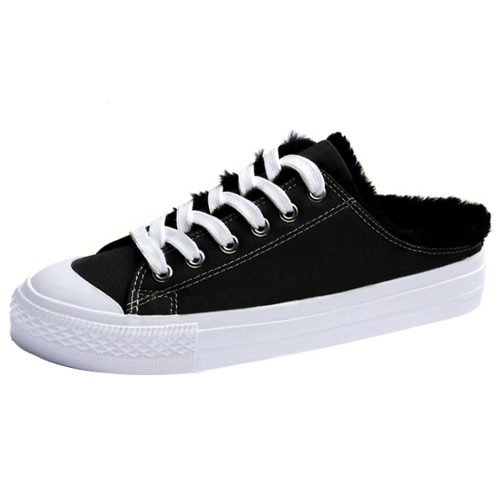 SNRD 남녀공용 털 스니커즈 뮬 몬스터 퍼_SN567