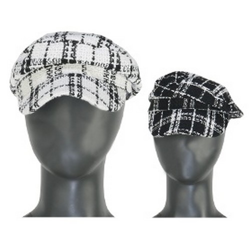 티앤디  엔젤햇 체크무늬 짧은챙 헌팅 모자 HAAN3007F9