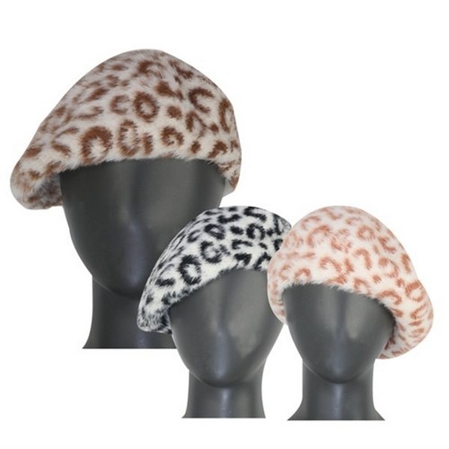 티앤디  엔젤햇 레오파드 패션 배레모 HAAN3003W9