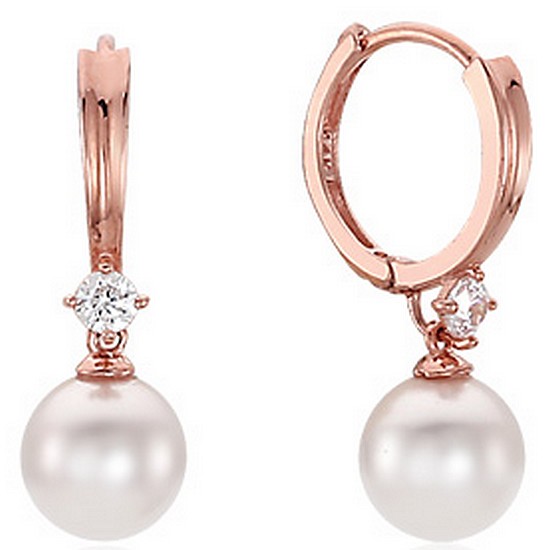 미니골드  그레이스풀 펄 원터치 귀걸이 EOOM4114