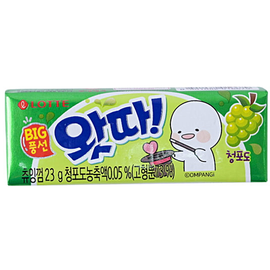 롯데제과 왓따 청포도껌 23g 16개 빅풍선껌 추억버블껌 - 에누리 가격비교