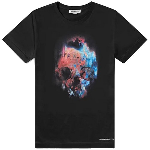 알렉산더맥퀸 스프레이 스컬 티셔츠_595650 QOZ60 0901