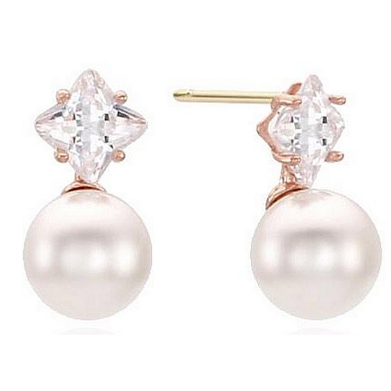 이랜드 로이드 펄 스톤 10K Gold 귀걸이 LPTJ4094T