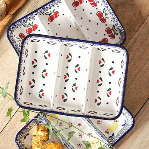 메종오브제 프라카 직사각 3절 찬기