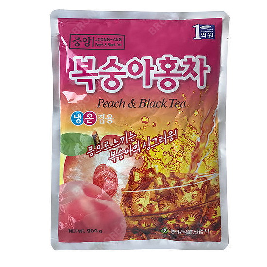 중앙 복숭아홍차 900g 1박스 12개 자판기용 아이스티 - 에누리 가격비교