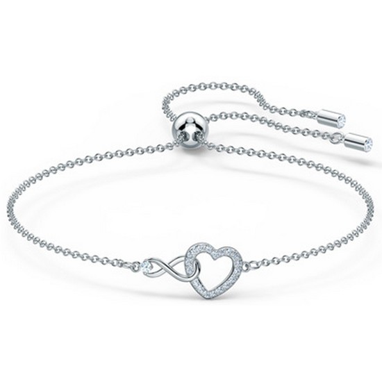 스와로브스키 여성 Swa Infinity 로듐 팔찌 M_5524421