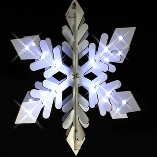 아리  LED 입체눈꽃 트리전구 48구