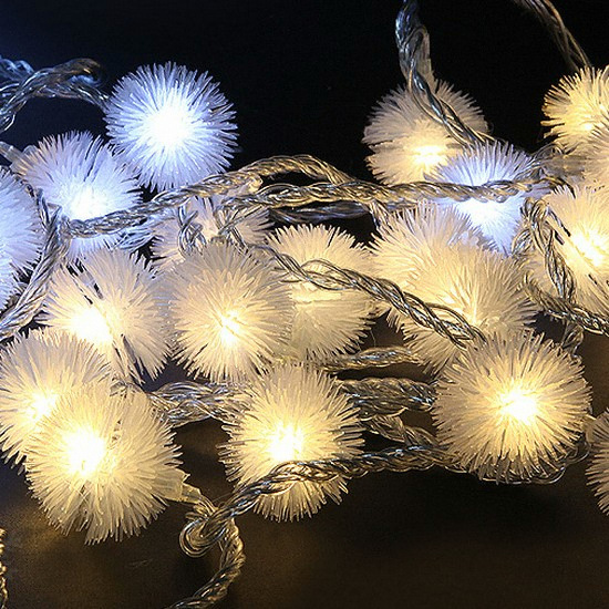 아리  LED 눈송이 트리전구 50구