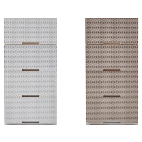 어셈블 라탄 서랍장 3단