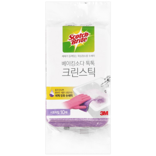 3M 스카치브라이트 베이킹소다 톡톡 크린스틱 시트타입 10매