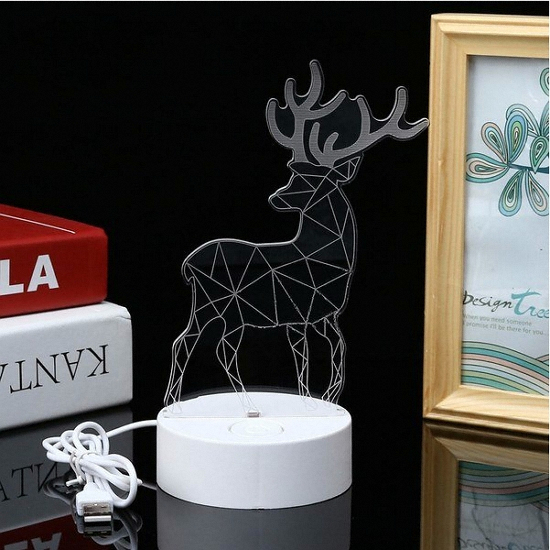 트리  LED 사슴 무드등