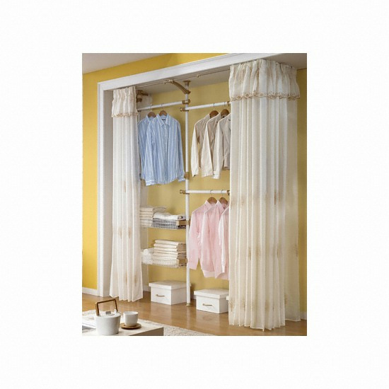 프라임TAC 프라임행거 화이트 드레스룸 3P 선반형