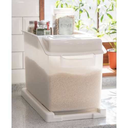 창신리빙 프랑코 슬라이딩 쌀통 15kg