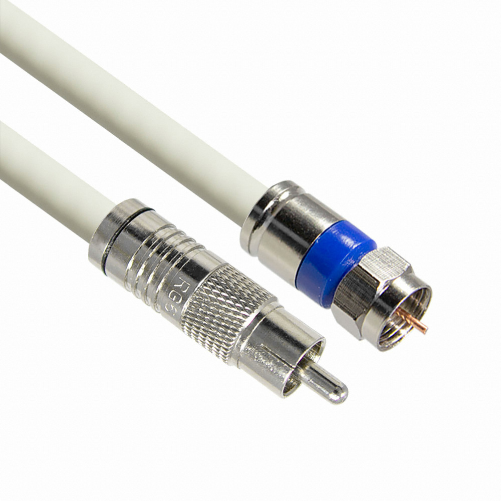 마하링크  RCA to RF 5C 동축 케이블 고급형 화이트