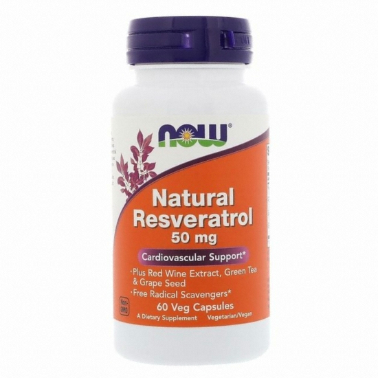나우푸드 내추럴 레스베라트롤 50mg 60캡슐