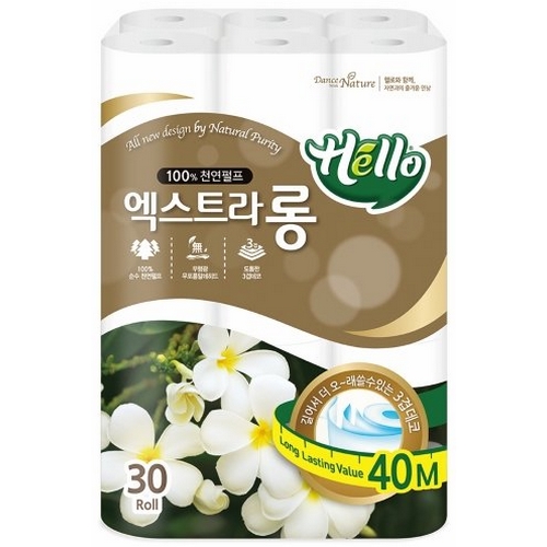 헬로 엑스트라롱 3겹 40m (30롤)