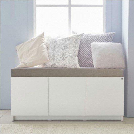 필웰 테미스 3칸 수납 벤치소파 2인용