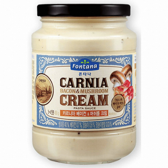 폰타나 카르니아 베이컨 머쉬룸 크림 파스타소스 430g