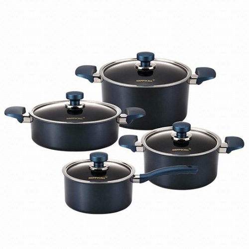 해피콜  클래식 다이아몬드 냄비 4종 (편수18+양수20+곰솥24+전골24)