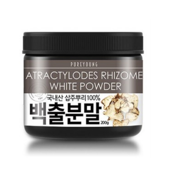 퓨어영 국산 백출 가루 분말 200g 삽주뿌리 가루 분말