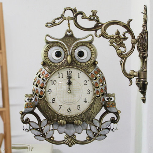 바이오메이트 하이아트 부자 복부엉이 양면시계 HSB-260