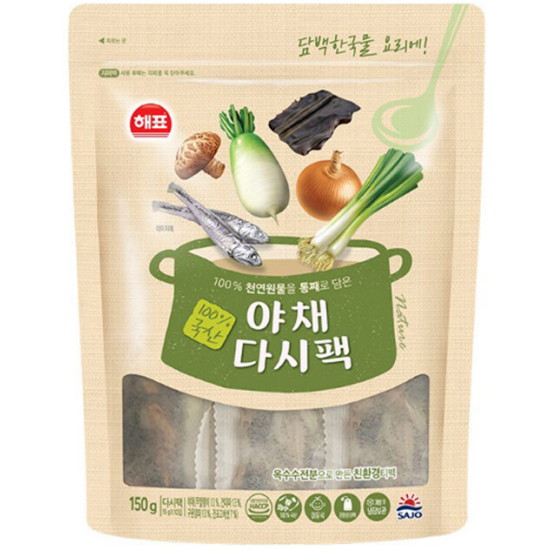 해표 야채다시팩 150g(15gx10입)