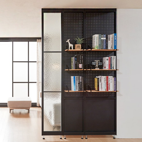 레트로하우스  틴우드 가벽 타공판 철제 파티션 400 x 2200