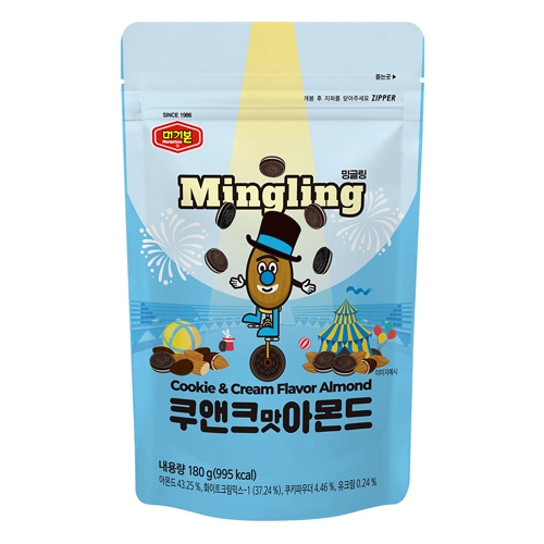 머거본 쿠앤크맛 아몬드 180g