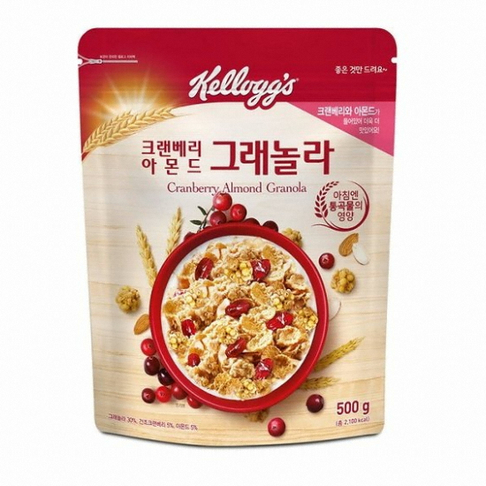 켈로그  크랜베리 아몬드 그래놀라 500g