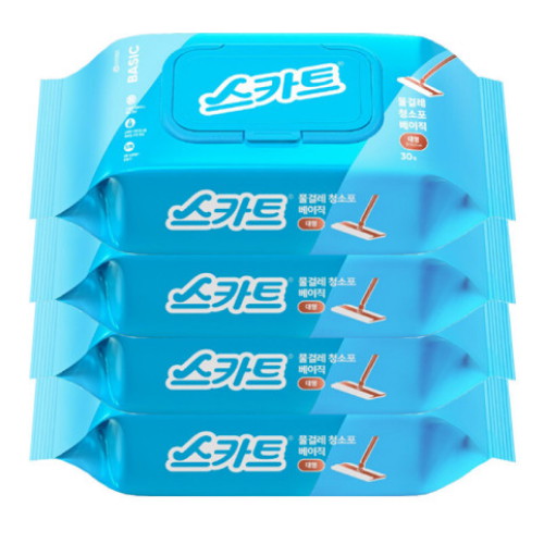 유한킴벌리 스카트 물걸레 청소포 베이직 대형 30매