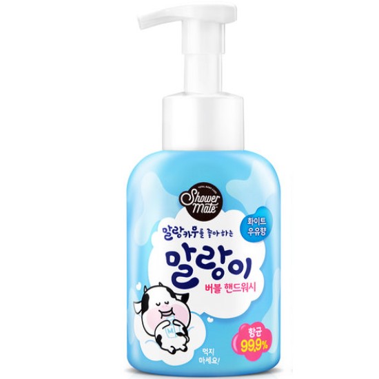 샤워메이트 말랑이 버블 핸드워시 화이트우유향 500ml