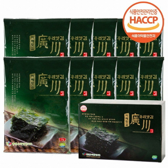 광천우리맛김 광천 우리 파래 전장김 25g [1개] - 에누리 가격비교