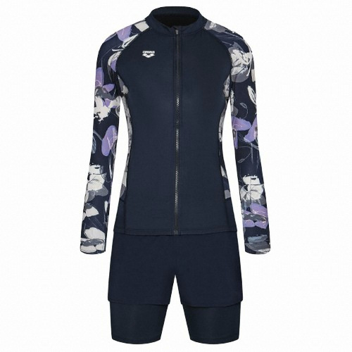 아레나  A0BL1PS15 NVY 여성 래쉬가드 상하 2종세트