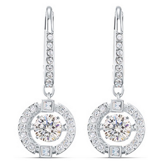 스와로브스키  Sparkling DC 드롭 로듐 귀걸이 2.0_5504652