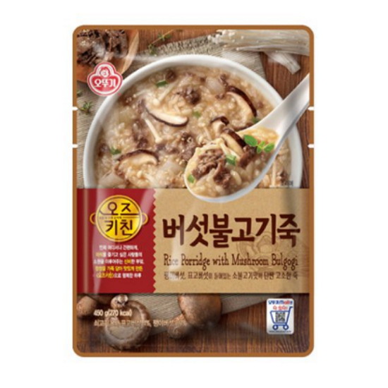 오뚜기  오즈키친 버섯 불고기죽 450g