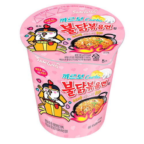 삼양식품  까르보 불닭볶음면 작은컵 80g
