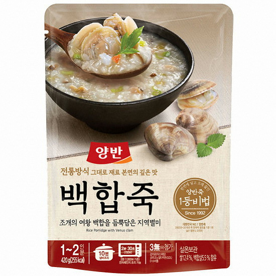 동원F&B  양반 백합죽 420g