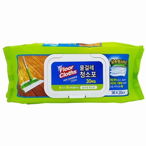 샤인  실속형 물걸레 청소포 대형 30매