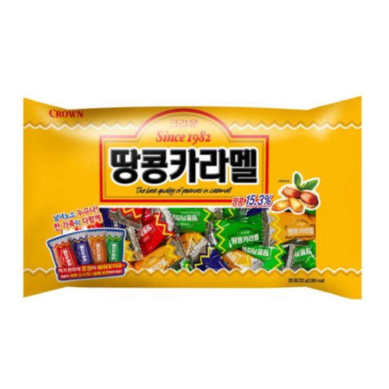 크라운제과  땅콩카라멜 720g
