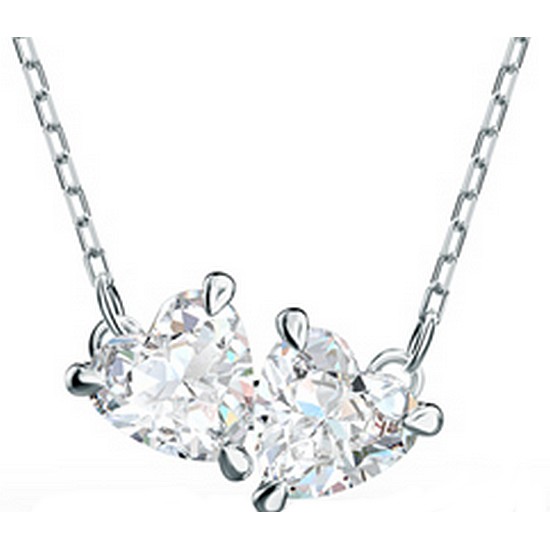 스와로브스키 Attract Soul Heart 로듐 목걸이_5517117