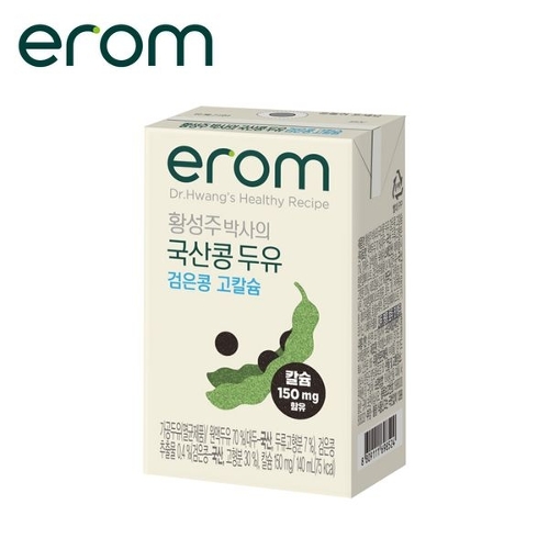 이롬 황성주 국산콩 두유 검은콩 고칼슘 140ml