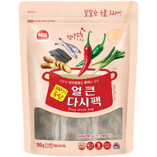 해표 얼큰 다시팩 150g