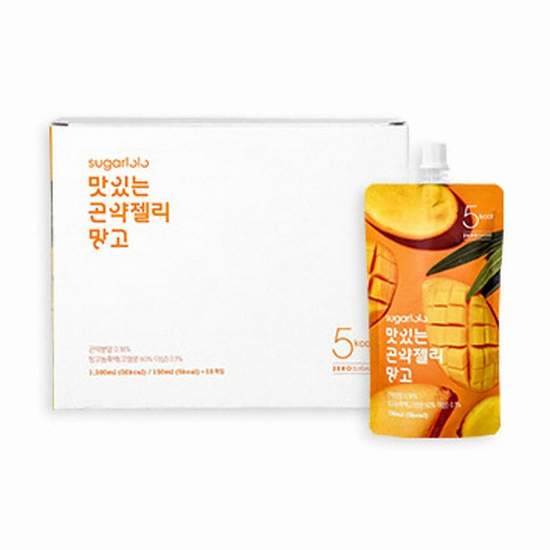 인테이크  슈가로로 맛있는 곤약젤리 망고 1box 10팩