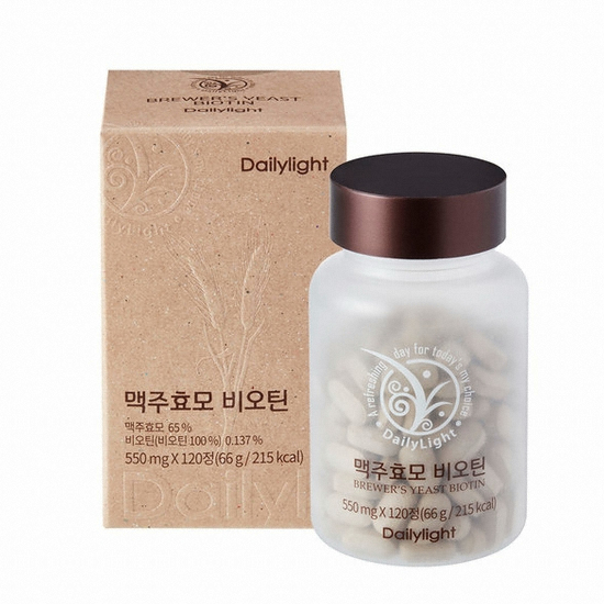 한국씨엔에스팜 데일리라이트 맥주효모 비오틴 550mg 120정