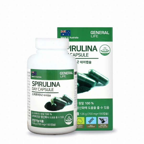 제너럴라이프 스피루리나 데이캡슐 700mg x 180캡슐 2개
